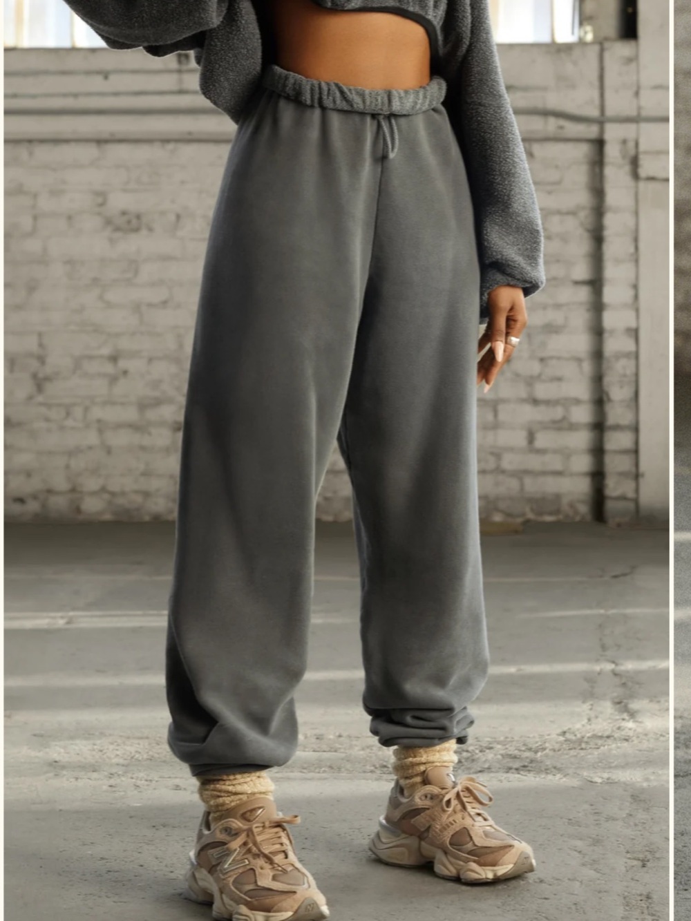 JOAH BROWN OVERSIZED JOGGERS